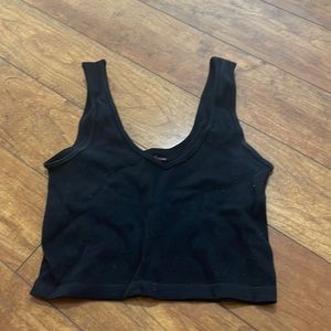 Suzette collection very soft black crop top. One size. Great condition